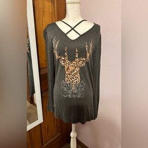 Christmas/Holiday Top L